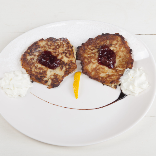 Racuchy z tartymi jabłkami